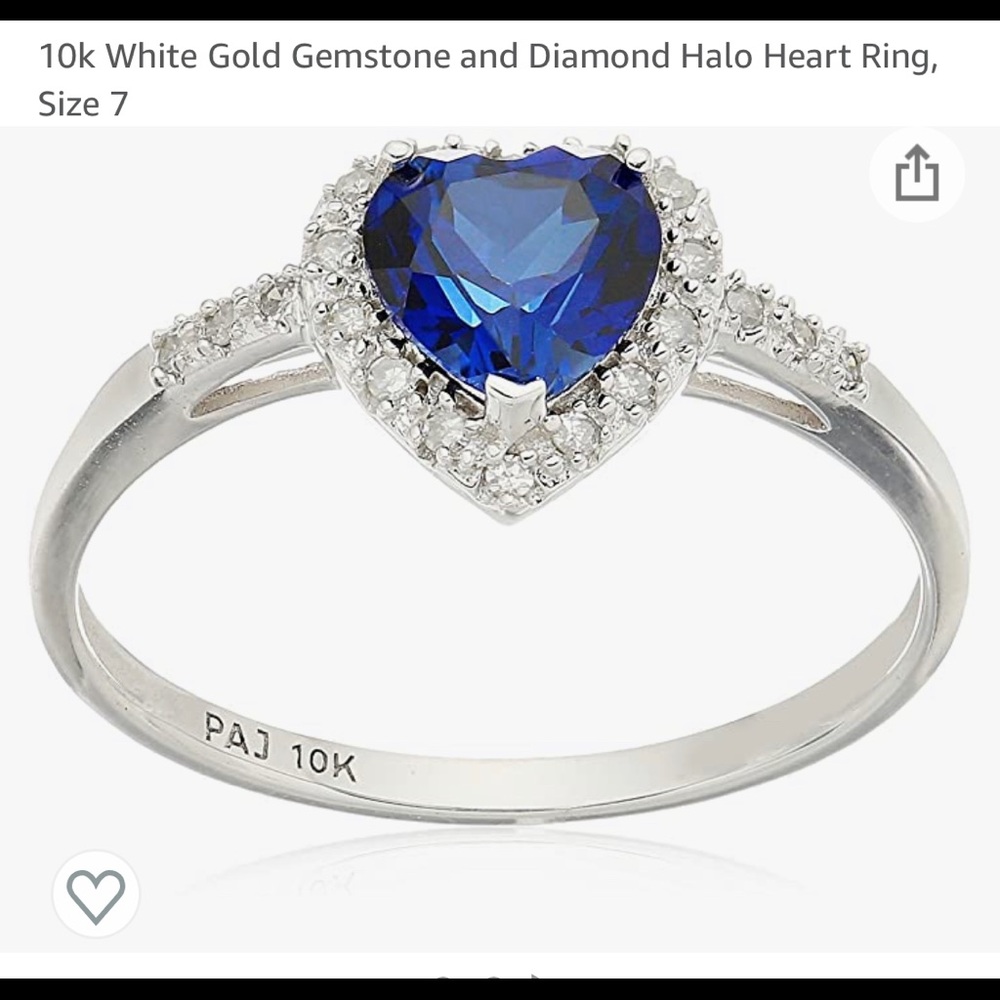 10k white gold ring - Picture 5 of 6